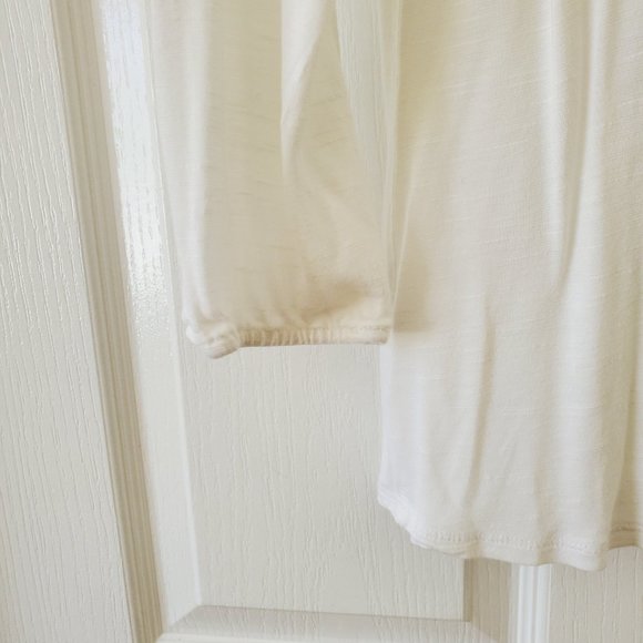 INC International Concepts White Top with Silver Embroidery - Picture 5 of 7